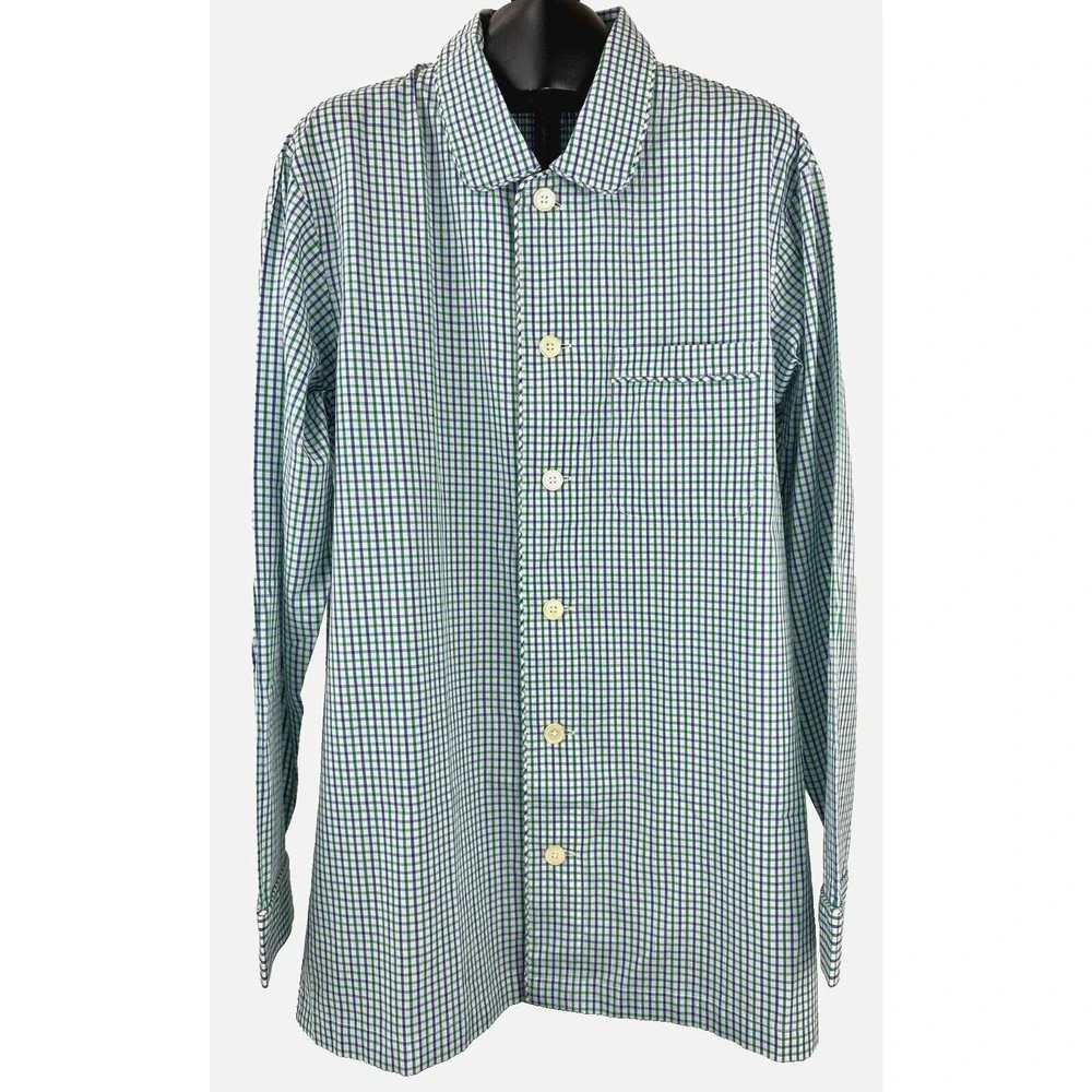 NEW Lands' End Pajama Top Men's Medium Tall 38-40 PJs Soft Cotton Comfort Casual